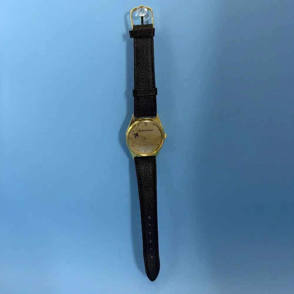 Vintage BD&A Boeing Watch - Floating Mystery Airplane Dial - New Batt. / Working